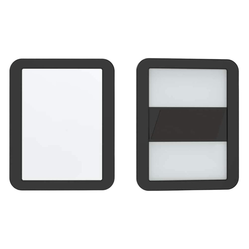 Refrigerador, baño, armario de hierro, plástico con espejo cosmético magnético, espejo magnético multiusos rectangular en la pared