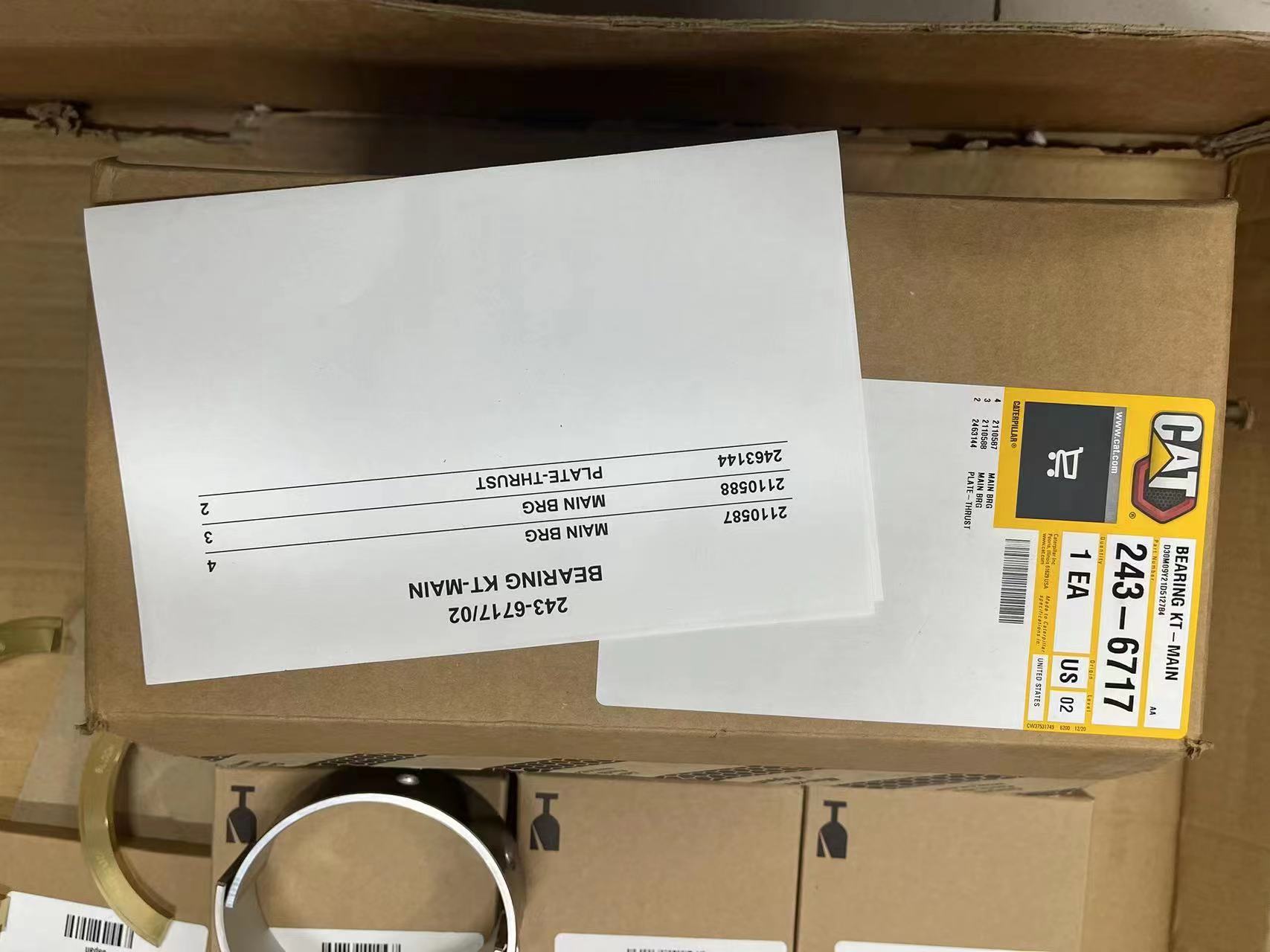 卡特彼勒  2436717     243-6717: 主轴承套件C13