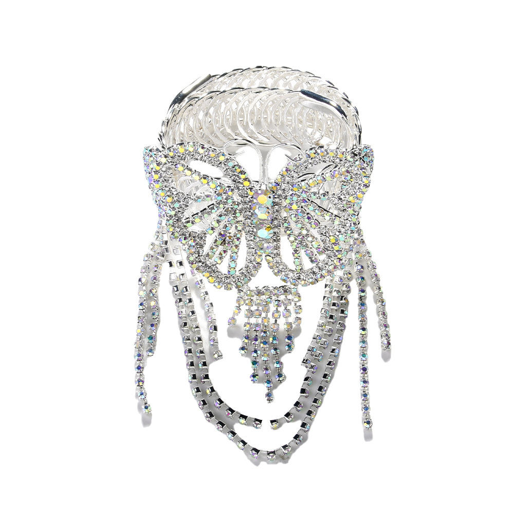 Tendencia transfronteriza mariposa fringe brazalete temperamento diamante brazalete accesorios de banquete brazalete