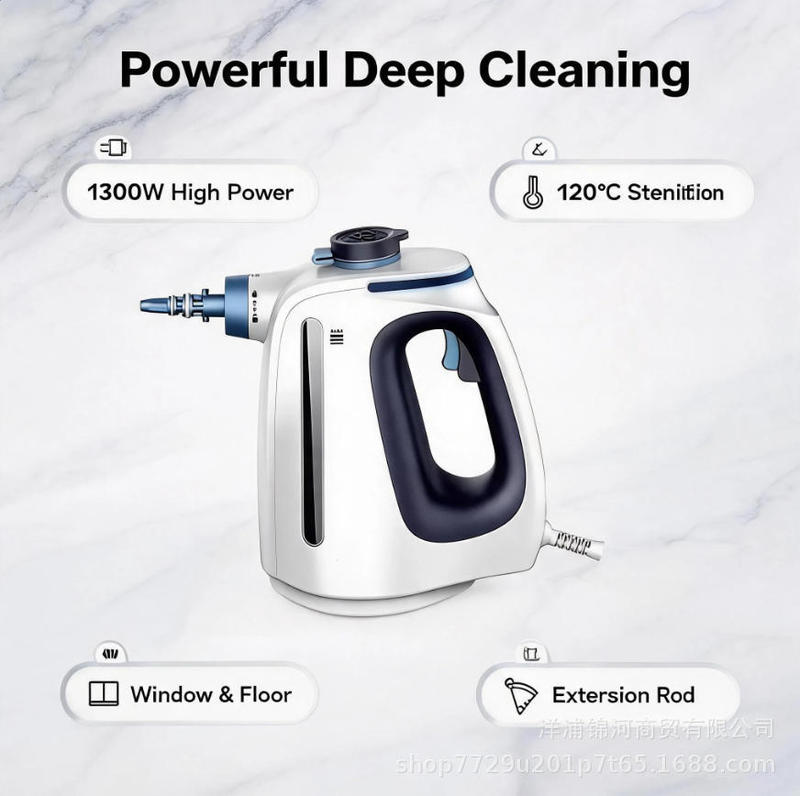 Multifunctional Window Cleaning Electronic Rod-Type Floor Cleaner Set for Home and Hotel Use Electric Steam Mop