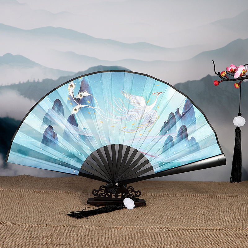 8inch 검은 막대(양면 봉황) 술 포함