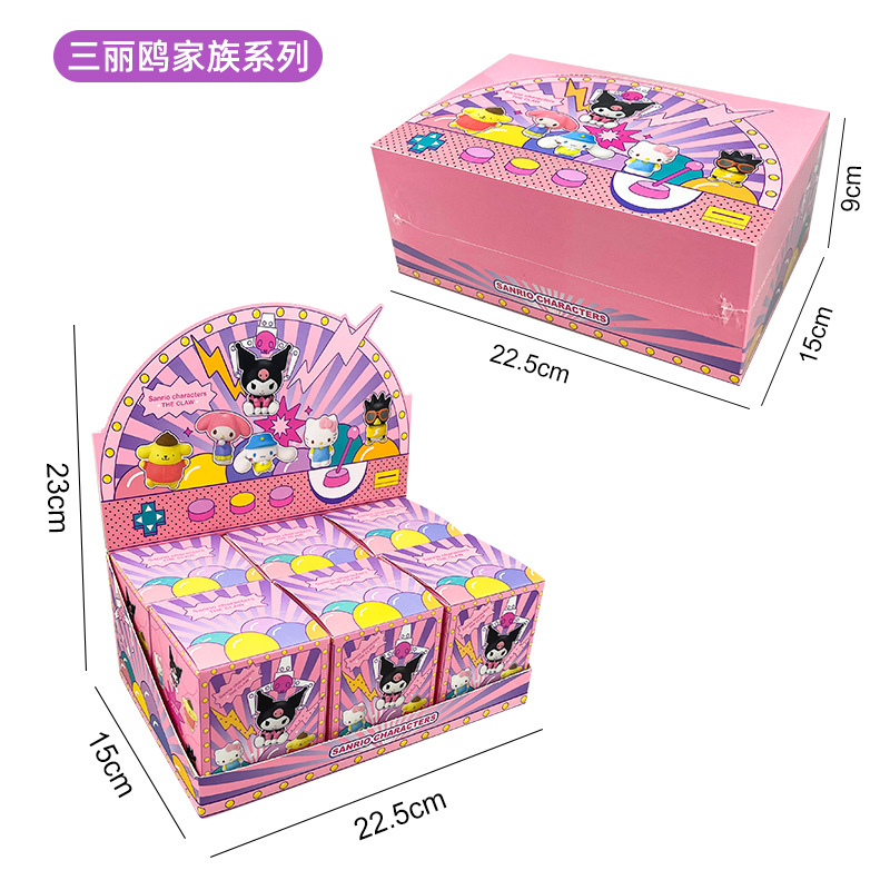 Caja ciega al por mayor Sanrio Colomi muñeca clip caja ciega de plástico fresas osos muñecas muñecas juguetes de mesa para chicas
