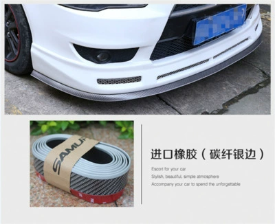 Qapı və bamper qoruyucu zolaqlar – anti-scratch universal rubber strip - carbon-fiber-silver-edge-25m-a