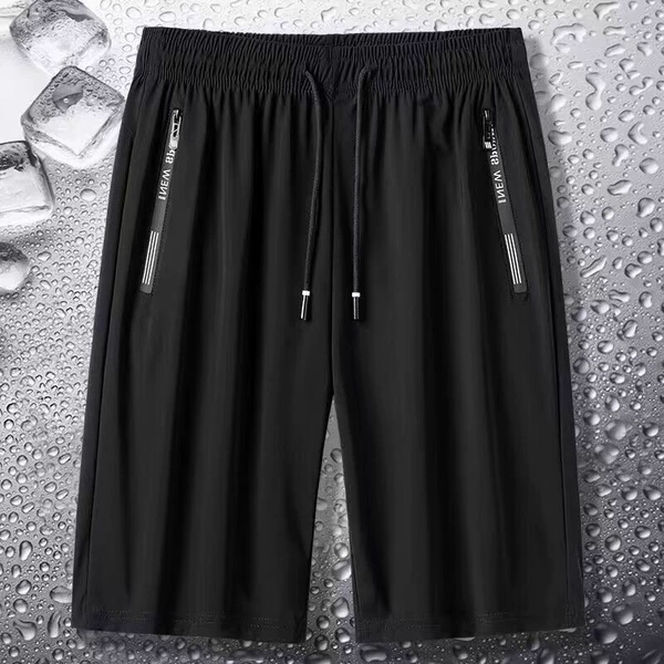 Five-point Korean ice silk-black