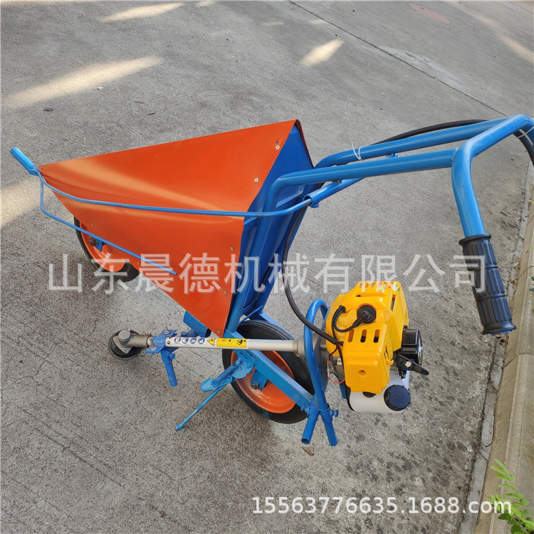 艾草手推式割晒机 手扶谷子麦子宽幅收割电启动割草机