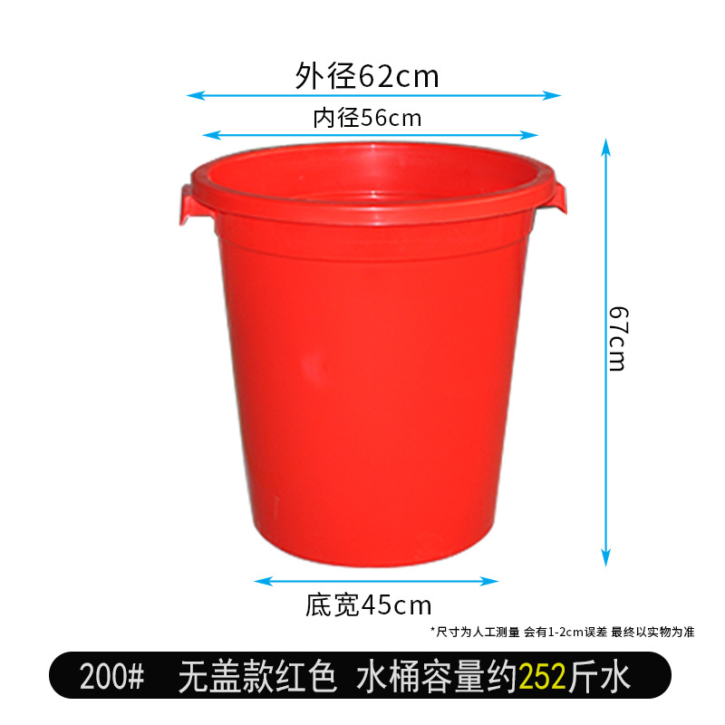 200#No cap red (approximately 126kg with water)