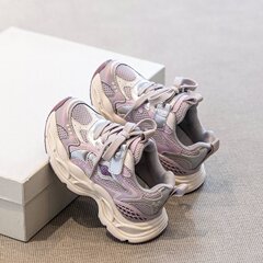子供の運動靴の女の子の靴のランニング靴2025新型の女の子のお父さんの靴の学生のカジュアル靴の柔らかい底の春の金