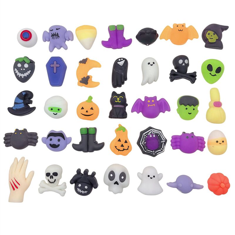 Halloween Stress-Relief Squishy Toys Creative Halloween Decoration Props Squeeze Cartoon Pumpkin Head Spider