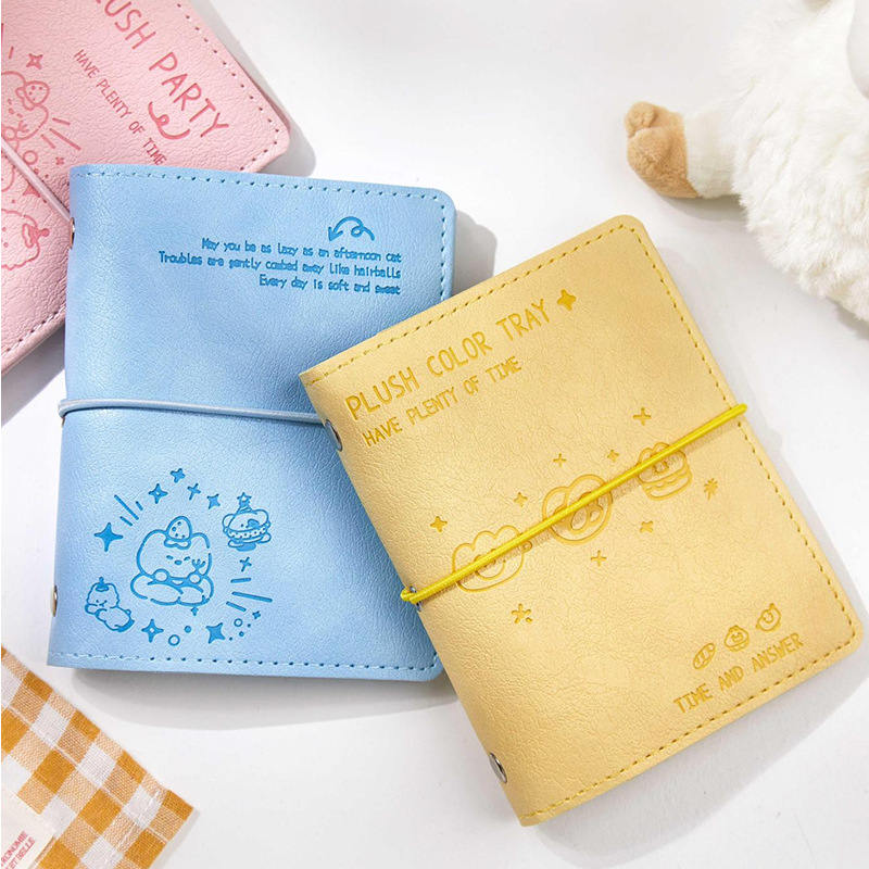 Recoger M5 hojas sueltas libro de cuentas de mano placa de color de felpa patrón de dibujos animados libro de mano decoración de bricolaje libro de pegatinas decorativas