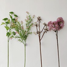 北欧风格仿 真丁香 银柳 迷迭香 配草绿植绿叶插花配材尤加利软装