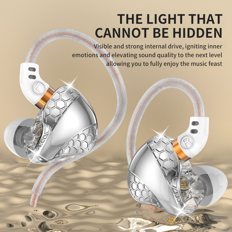 Export Heavy Bass Over-Ear Wired Headphones Metal Noise Cancelling In-Ear Sports Music Ear Hook Style_voghion.com