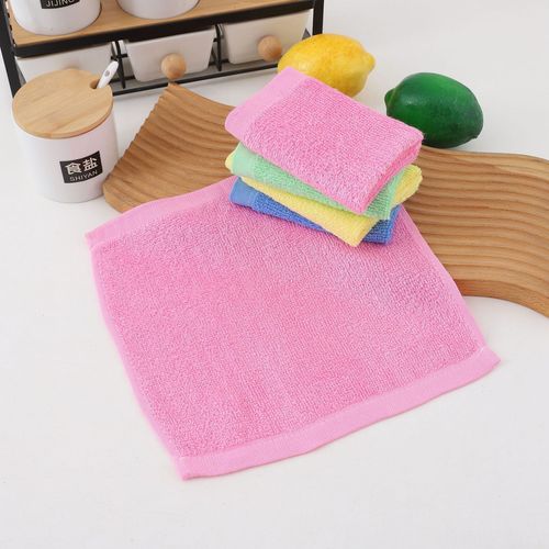 Oil-free dishwashing towel wood fiber dishwashing small rag kitchen multi-purpose household cleaning table wiping thick scouring pad