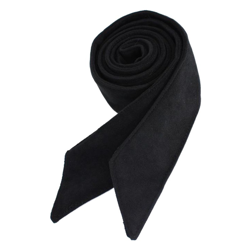 Cinturón de lana de otoño e invierno con hebilla redonda material de lana de doble cara para mujer con decoración de abrigo lazo ancho cazadora Correa ajustada a la cintura