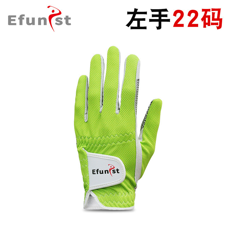 Efunist ゴルフ グローブ メンズ 伸縮性 通気性 メッシュ 耐摩耗性 滑り止め 粒子 片手 サマー スポーツ|undefined