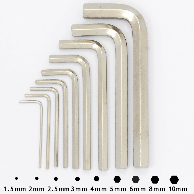 Fábrica personalizada personalizada enfriada llave hexagonal interna colorida cucharada hexagonal 7L personalizada al por mayor