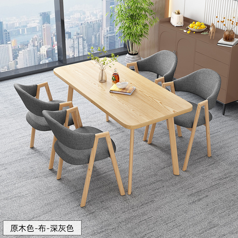 北欧の長方のテーブルは簡単で、業務的に接客します。