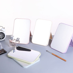 Desktop makeup mirror desktop foldable princess mirror student dormitory rectangular mirror portable simple fashion mirror