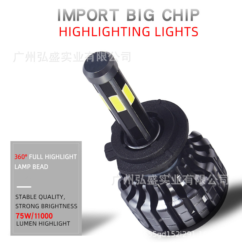 Tcyato 6-Sided Manufacturer Wholesale Car Led Headlights Six-Sided 360-Degree Illumination Front Headlights Modified High and Low Beam Motorcycle