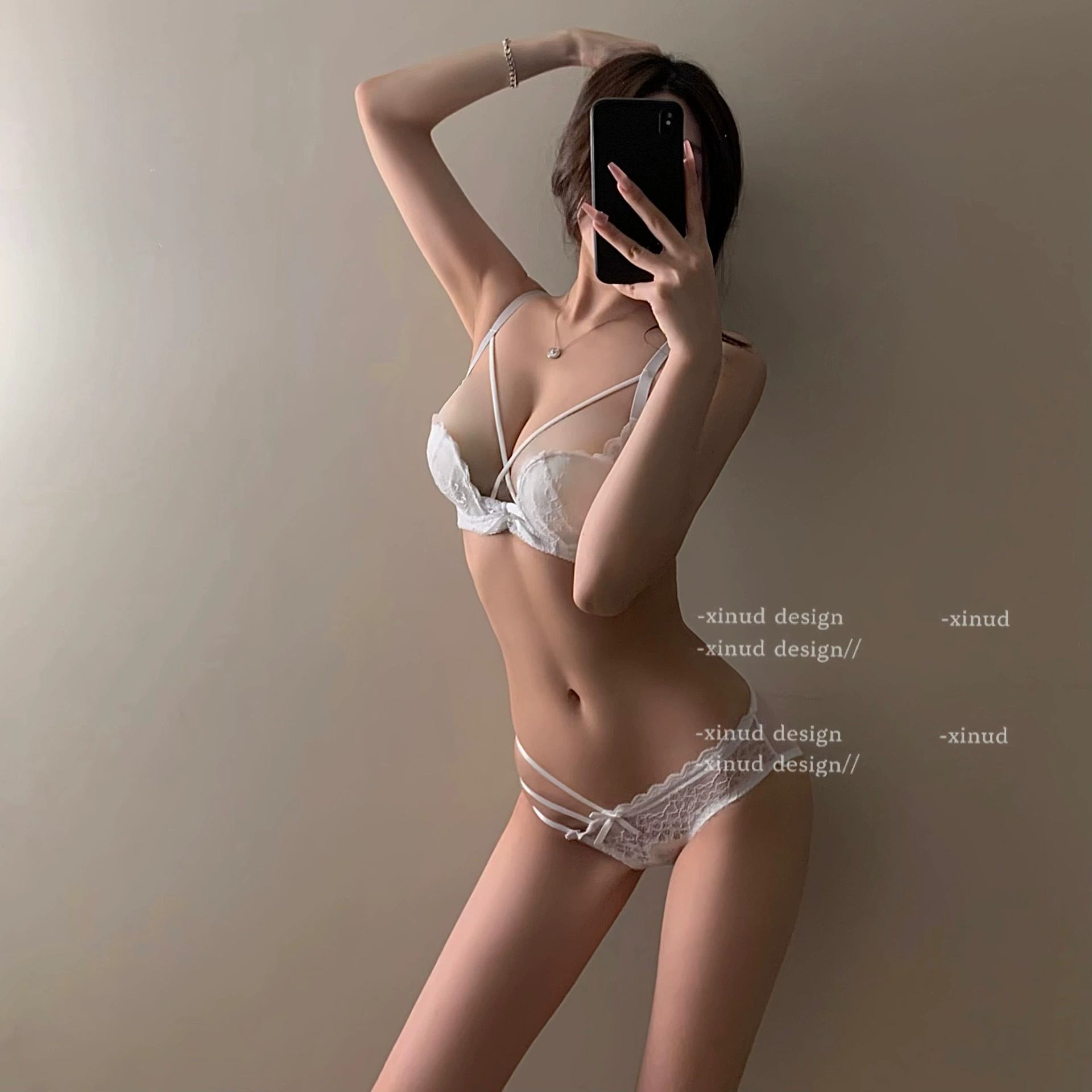 Сексуальное нижнее белье, бюстгальтер push-up с стальными кольцами, комплект