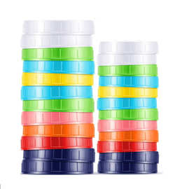 现货标口塑料盖70MM梅森罐密封盖子宽口86MM可来样生产密封防潮