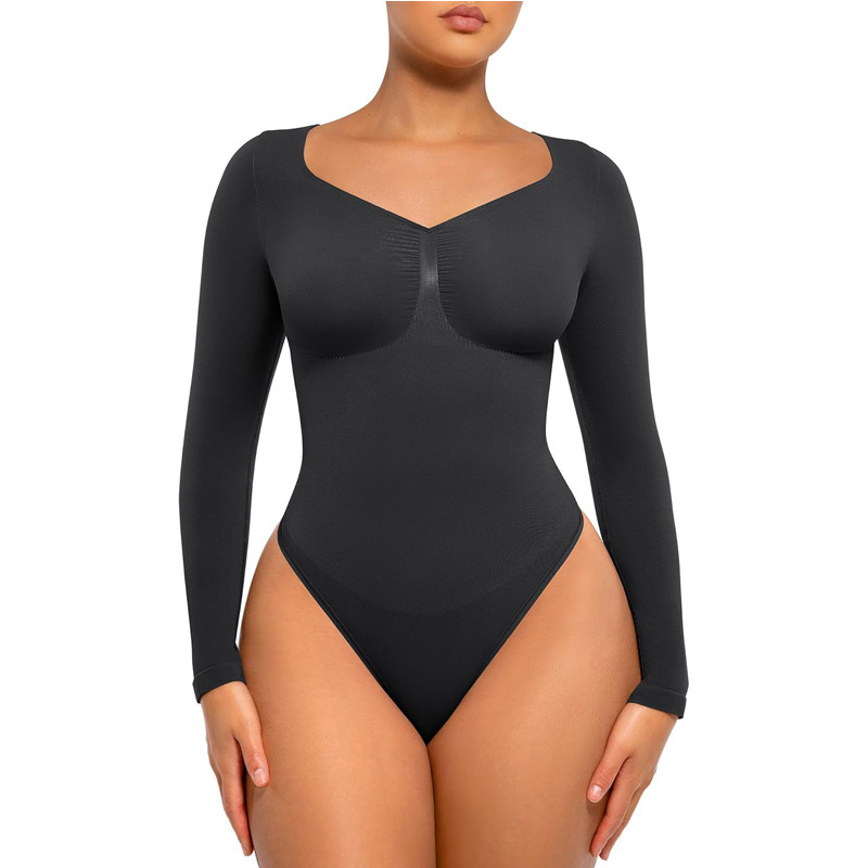 ヨーロッパとアメリカの貿易大きいサイズ産後ヒップリフティングシームレスボディシェイパー女性のコルセットおなかコントロールT字型ボディスーツボディスーツ|undefined