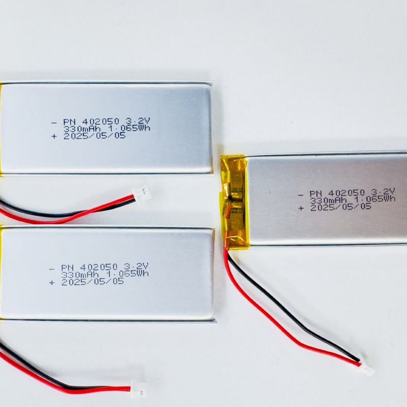 3.2V スクエアソフトパッケージリン酸鉄リチウム電池 402050-330mAh 非常灯避難標識リチウム電池|undefined