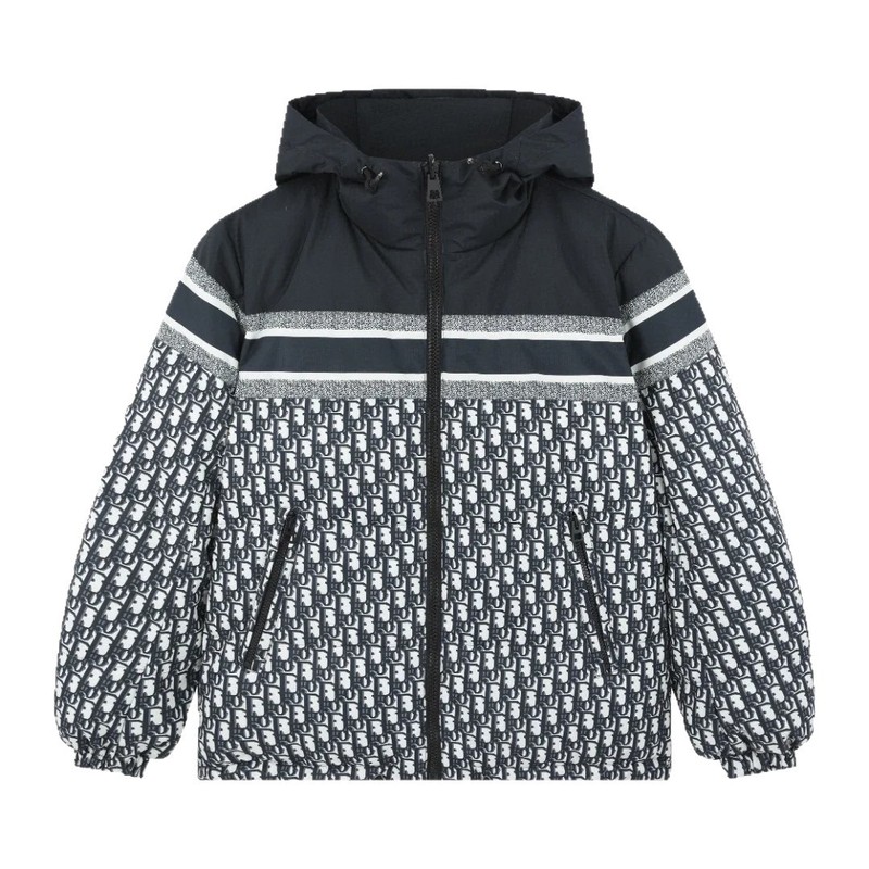 九江羽绒服跨境D迪家正确版满logo秋冬季保暖夹克可双面穿外套|undefined