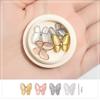 Three dimensional nail decoration, zirconium with bow, new collection, internet celebrity, cat's eye