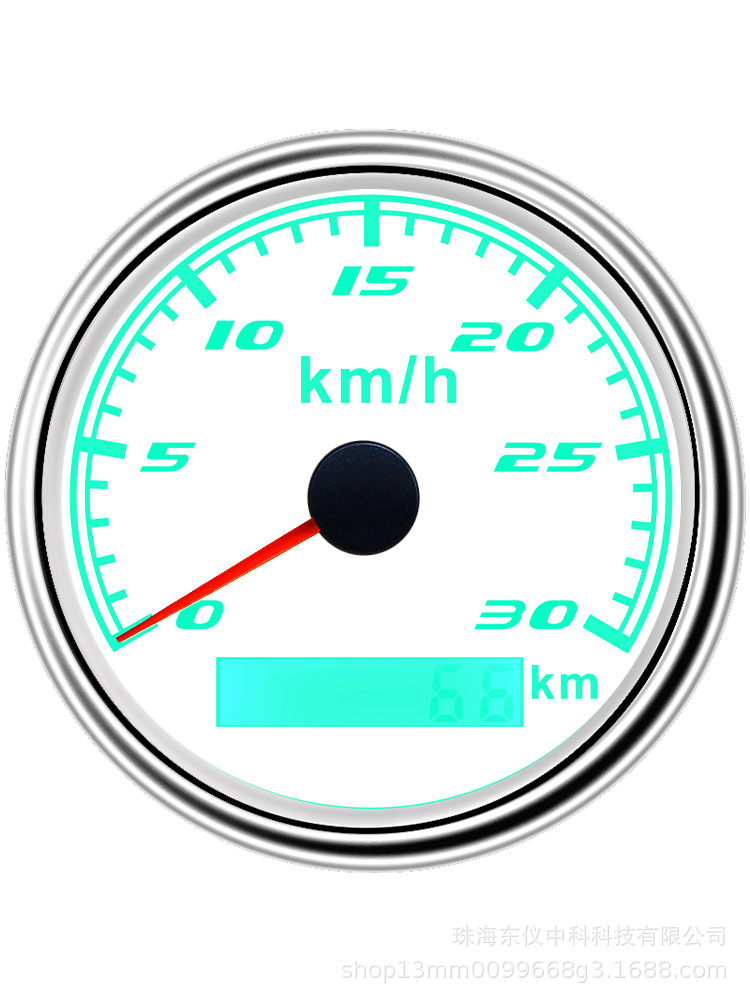 Gps Speedometer 30Km Gps Speedometer 12/24V Universal Engineering Vehicle Pulse Gps Odometer Speedometer