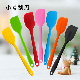 All-inclusive one-piece handle silicone spatula spatula small spatula cream spatula mixing spatula cake baking spatula