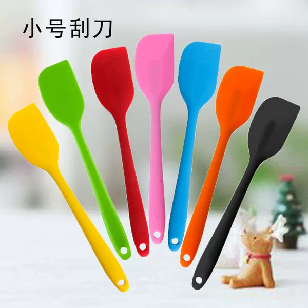 All-inclusive one-piece handle silicone spatula spatula small spatula cream spatula mixing spatula cake baking spatula