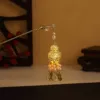063 Glowing Lantern White Bead Pendant