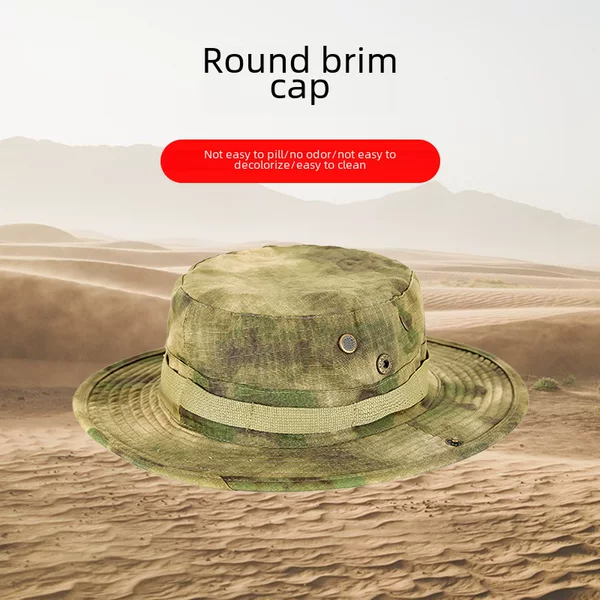 Summer Sunshade Round Edge Hat Sun Protection UV Protection Big Eave Hat Outdoor Mountain Climbing Fishing Big Edge Fisherman Hat
