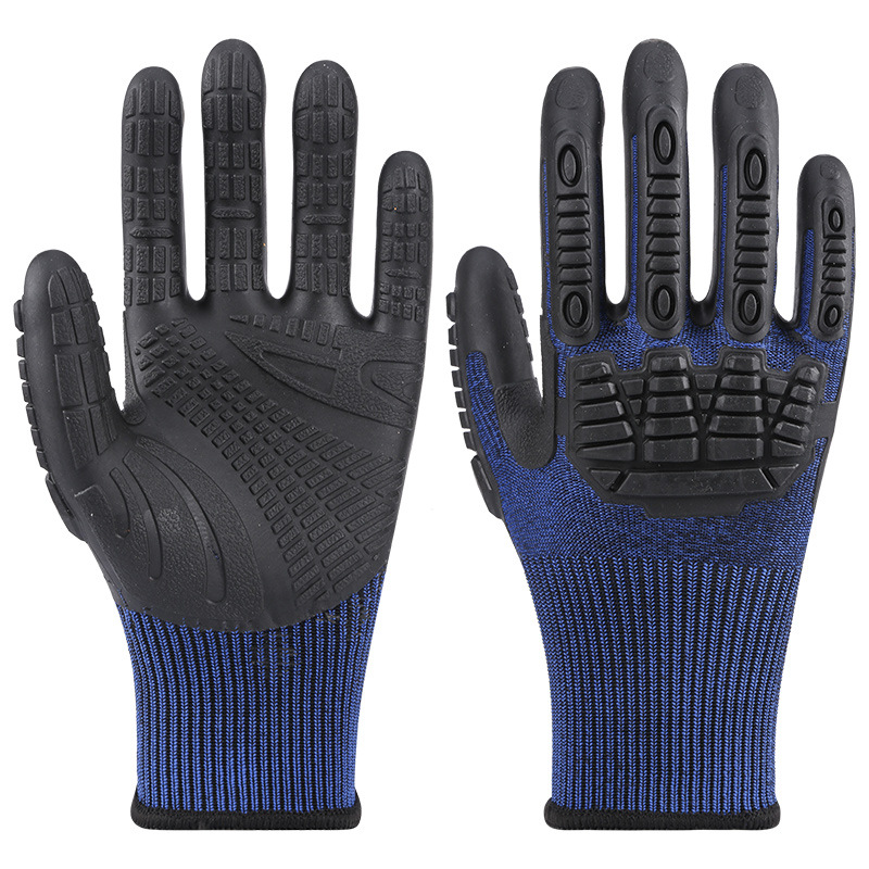 Guantes anticolisión y anticortes de cinco grados HPPE anti-corte, anti-racabo, anti-punchado, anti-choque, anti-impacto, anti-cortes