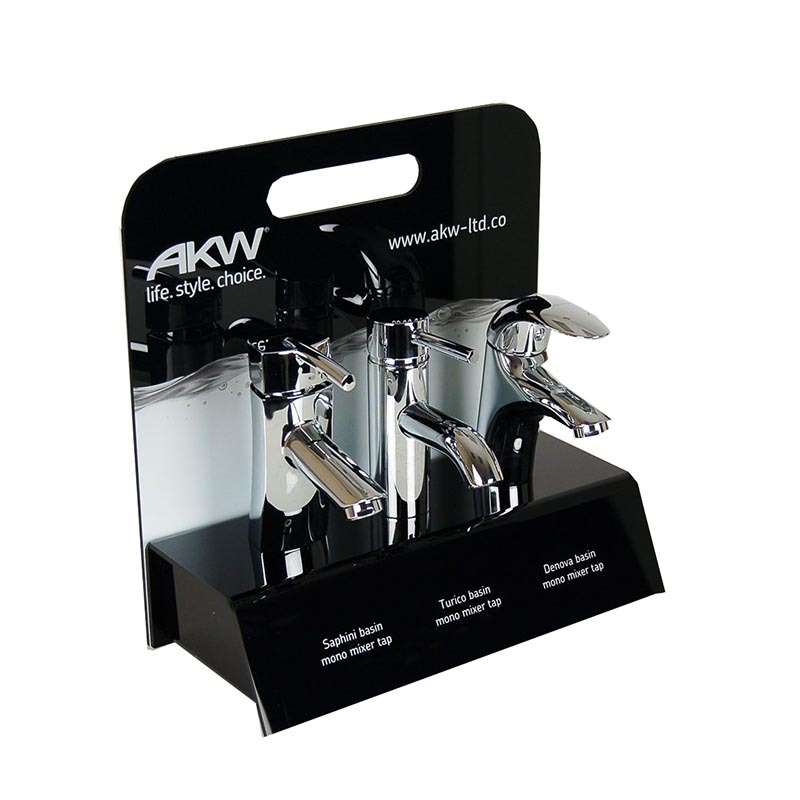 亚克力水龙头展示台花洒插座陈列道具浴室用品架沐浴花晒样品陈列