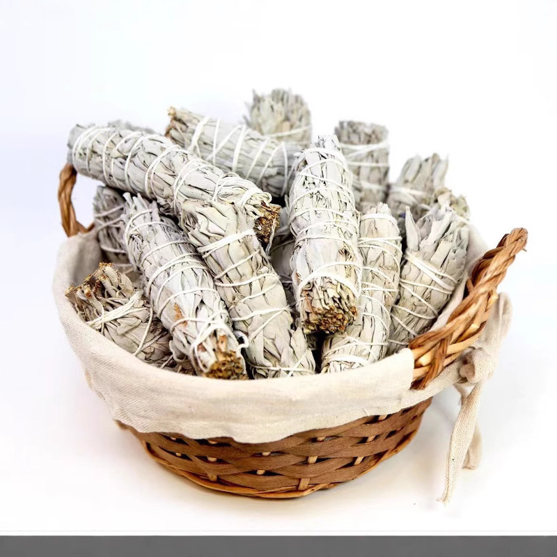 California Imported White Sage US White Sage Aromatherapy Stick Cedar Stick Bundled Purified Wholesale Cross-border