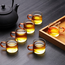 6只装个人杯玻璃杯茶具单个功夫小茶杯主人杯茶碗单杯品茗杯茶盏