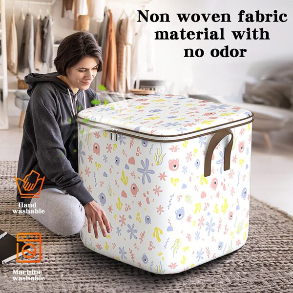 Storage box non-woven cloth with zipper