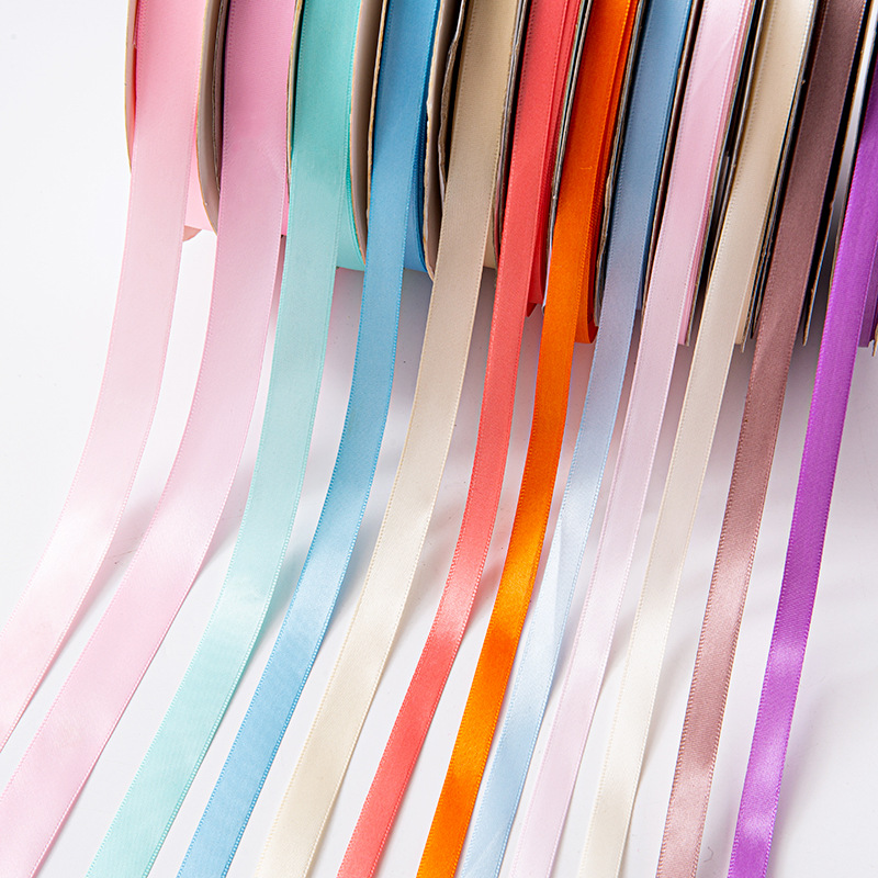 Cinta de costilla directa de fábrica cinta de poliéster cinta multi-especificación embalaje de regalo multicolor hecho a mano accesorios de bricolaje image 3