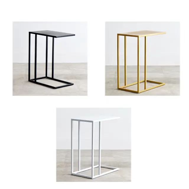 Mesa de esquina de estilo de diseñador Mesa pequeña simple de estilo nórdico, mesa de centro, sofá de sala de estar, mesa auxiliar, mesa de centro
