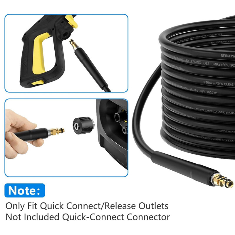 Lavadora de automóviles de alta presión tubo de salida de agua de doble extremo Kaiserkarcher K2 - K7 manguera tubo de lavado de automóviles de alta presión transfronterizo image 4