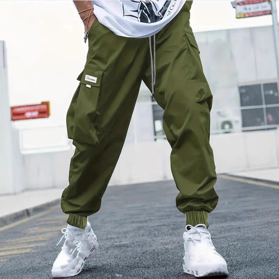 Cross-Border Aliexpress Amazon Foreign Trade Hot-Selling Trendy Brand Workwear Casual Pants Men's Multi-Pocket Loose Leggings Long Pants