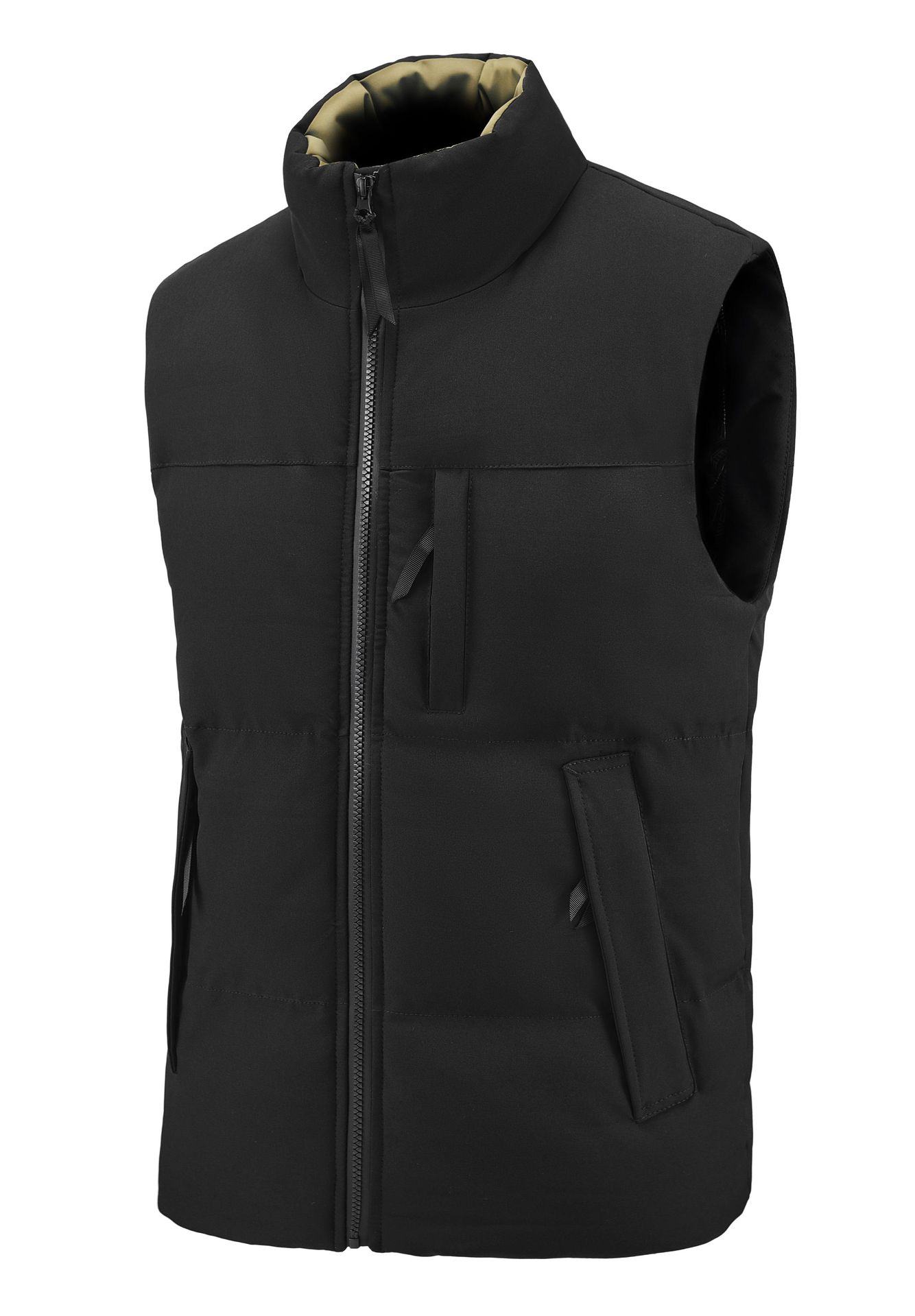 블랙 [고품질 - 지퍼 포켓 4개]