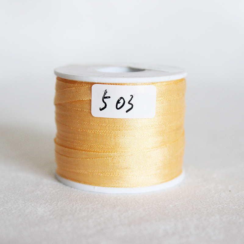 4 mm DIY mano cinta de seda flotante cinta de embalaje rosa cinta de color negro Ling Miao material de cinta para el cabello