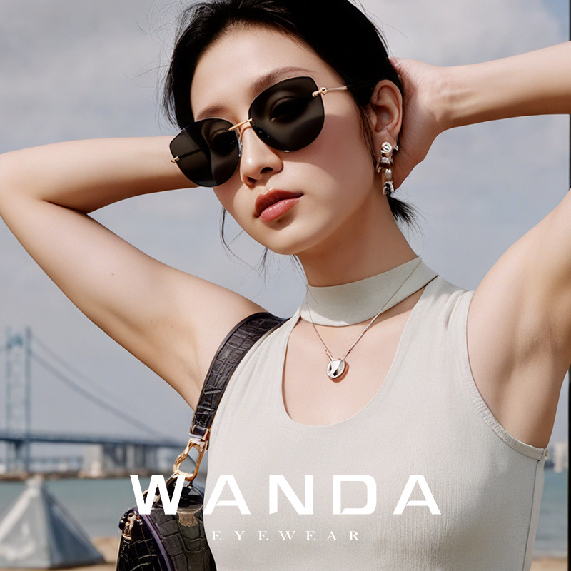 Nuevo metal nylon gafas de sol JS8562 moda calle tiro todo partido protección solar gafas de sol de conducción