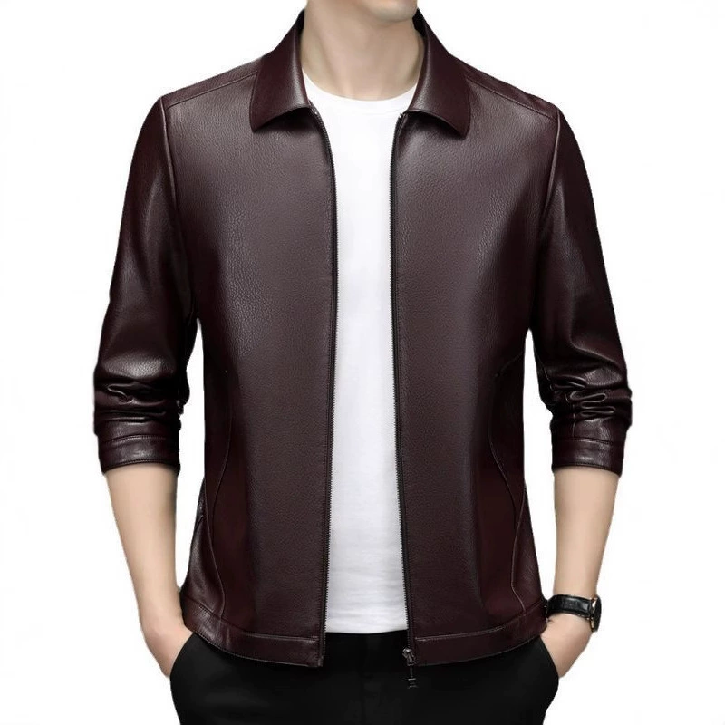 Пижак мужской из полиуретана в тренде, корейский стиль, slim fit, однослойный или из флиса
