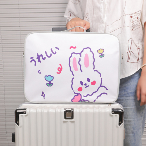 Portable waterproof portable travel storage bag with trolley clothing storage bag luggage bag trolley bag wholesale