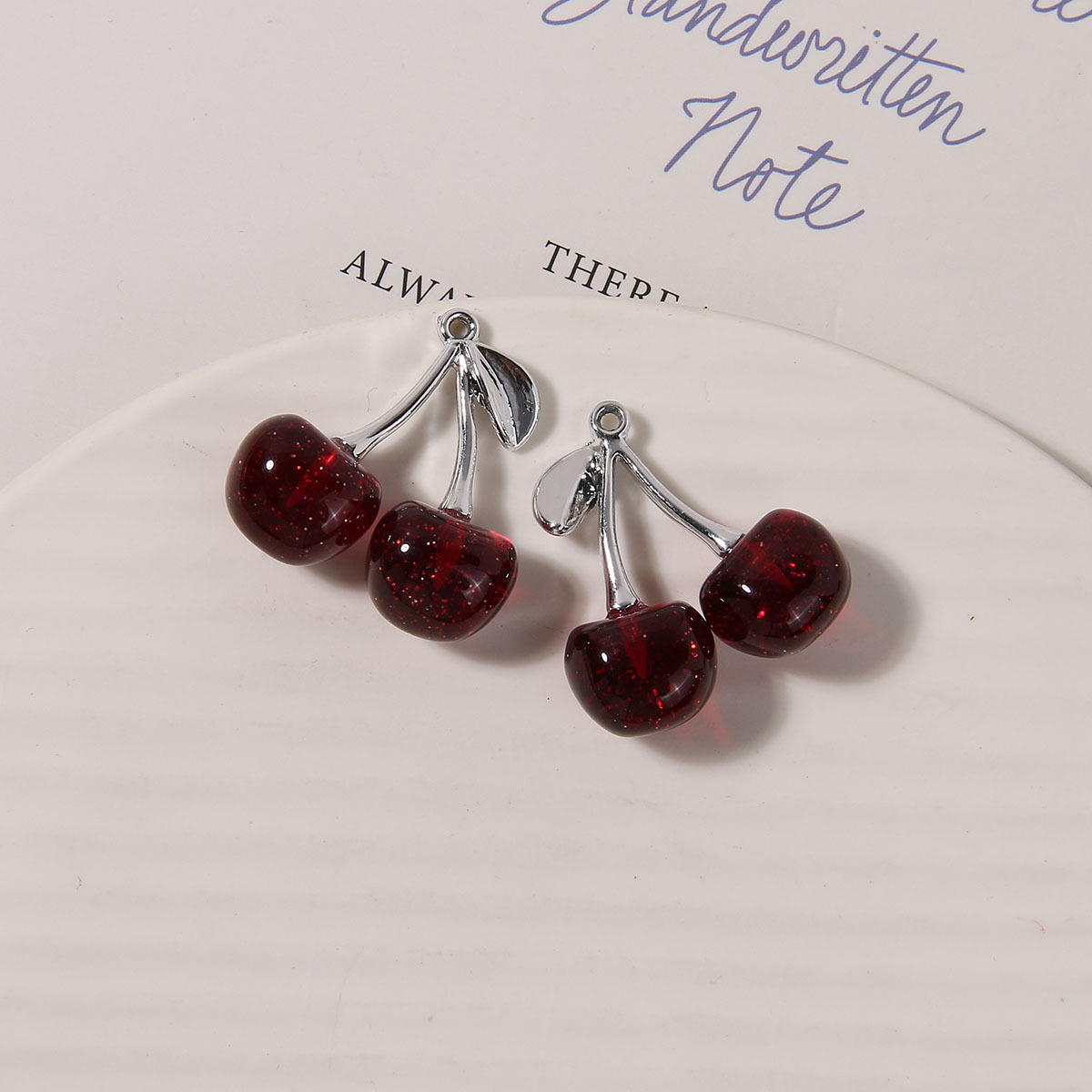 1 Piece Resin Cherry Pendant display picture 8