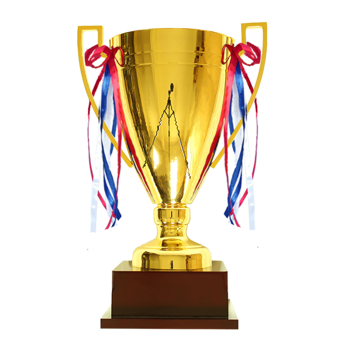 MD - 1862 base de madera metálica oro y plata opcional trofeo de fútbol de baloncesto de la atmósfera de la personalidad