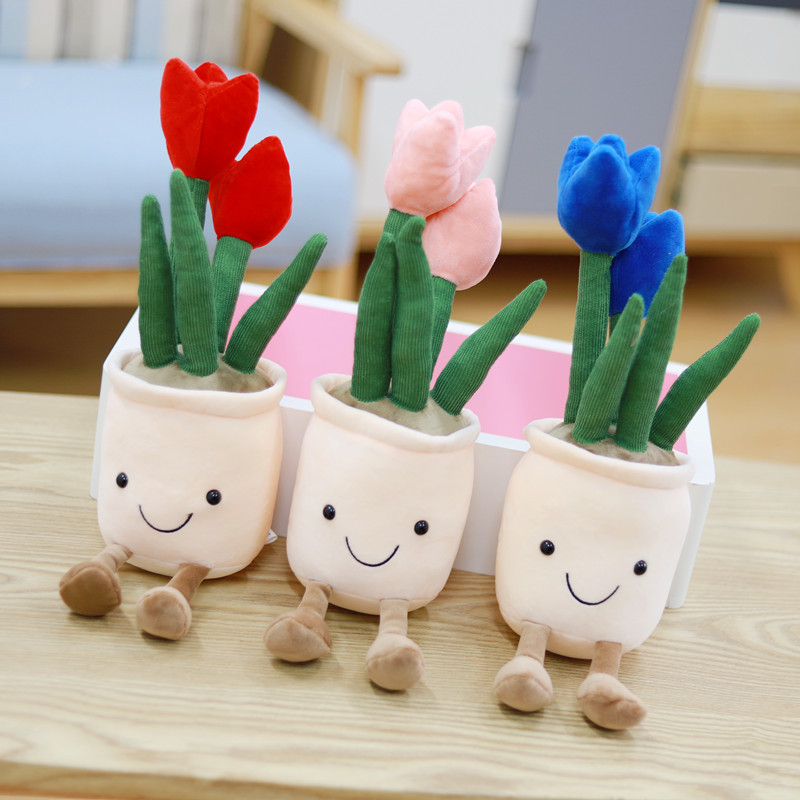 88g Weight Stuffed Animals & Plush Toys Toys Type 1 Piece Quantity PP cotton Material Potted Plant Pattern Children Unisex Gender Cute Style Children Unisex Potted Plant PP Cotton Stuffed Animals & Plush Toys 3